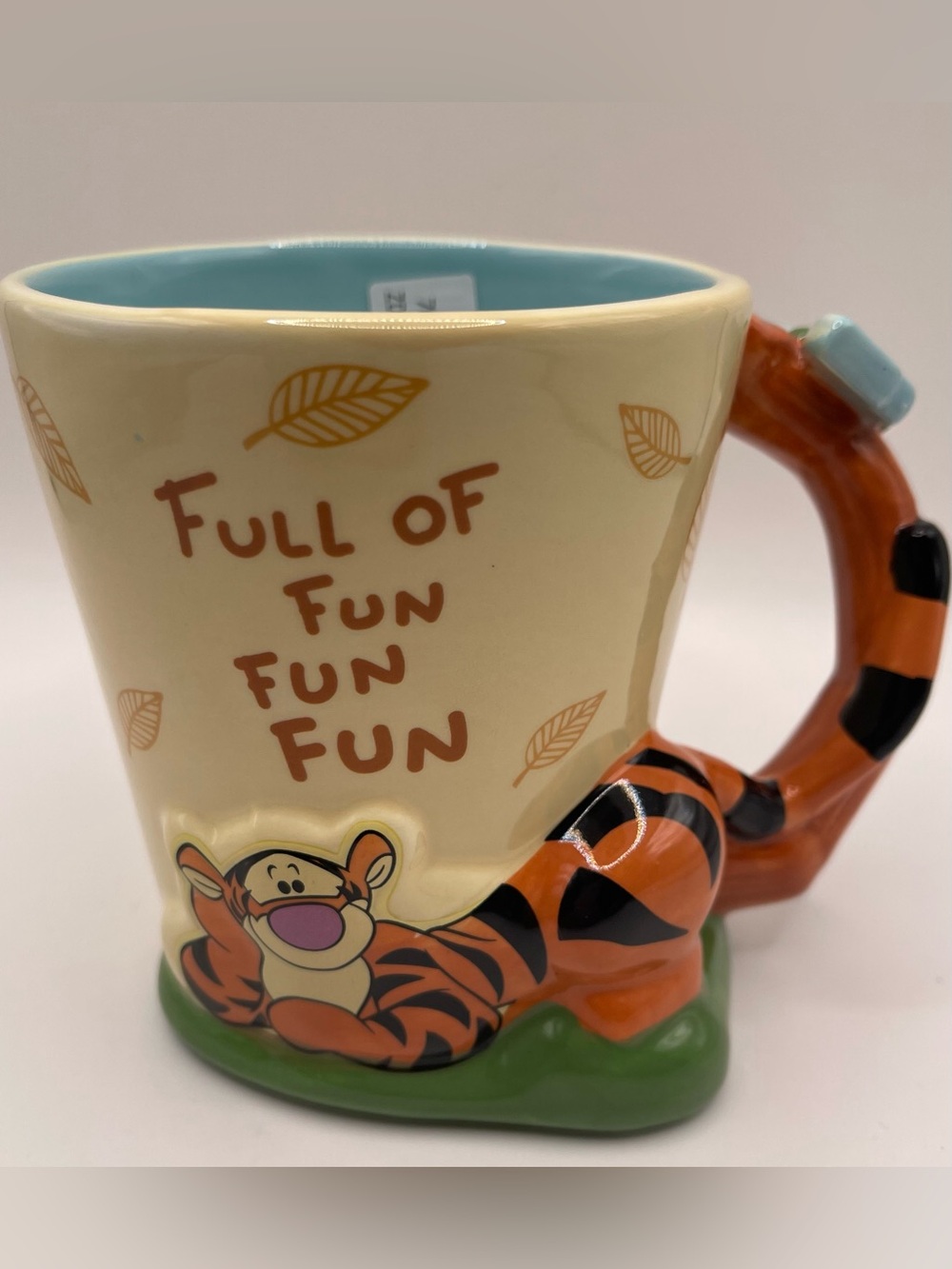 Disney Tigger Sculpted 3D Ceramic Mug with Butterfly Tail Handle 16.5 oz